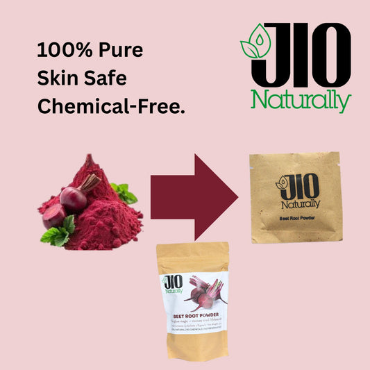 JioNaturally Beet Root Powder for Glowing Skin | 100% Natural Sachet Pack (13 Sachets x 8g) | Brightening & Anti-Aging Face Mask Powder