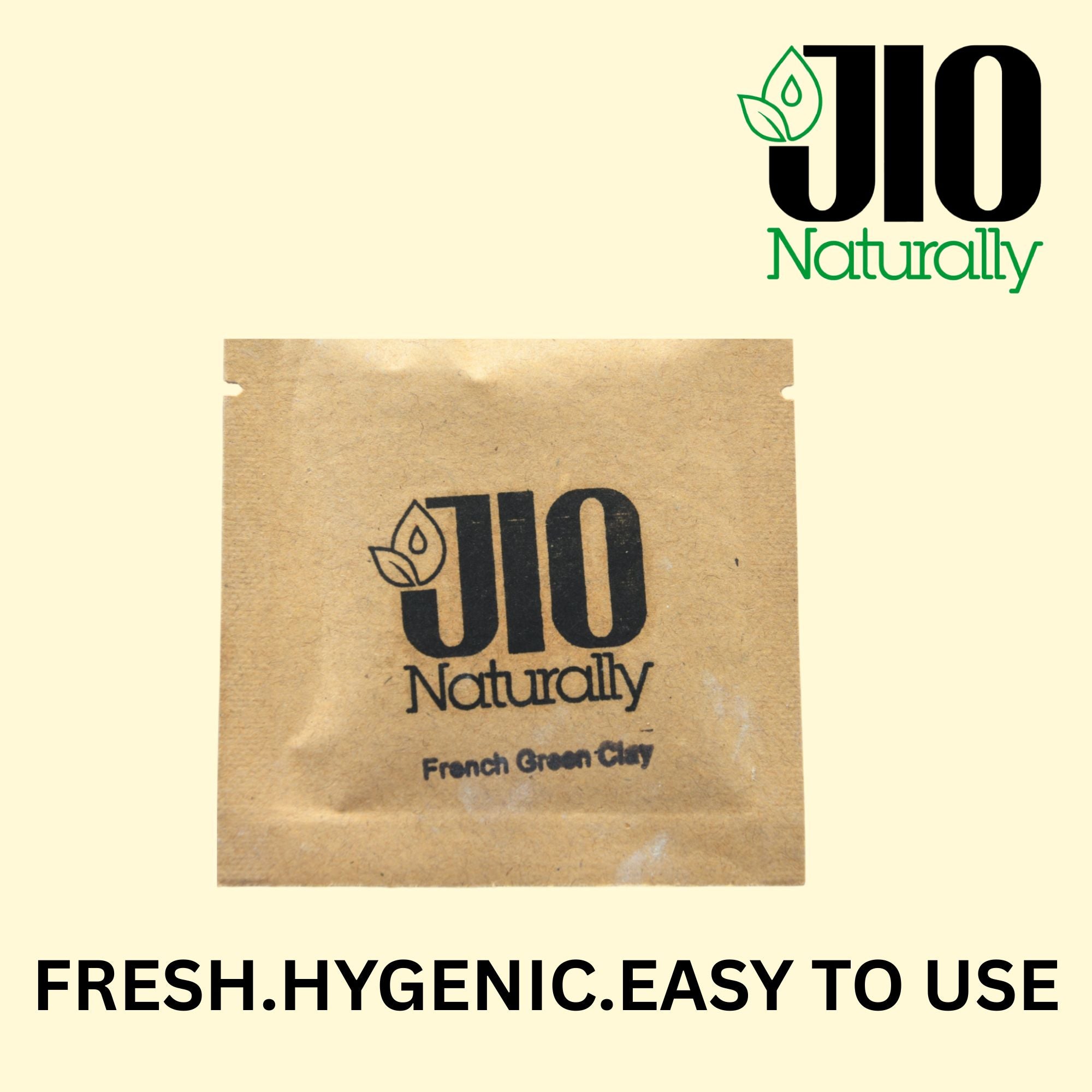 JioNaturally French Green Clay for Deep Cleansing & Oil Control | 100% Natural Sachet Pack (13 Sachets x 8g) | Detoxifying, Pore Tightening & Acne Care Face Pack