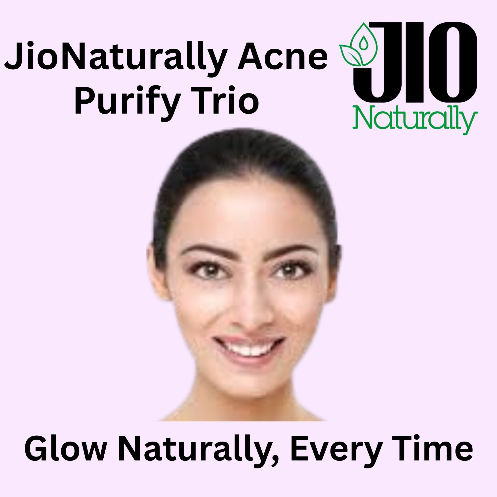 JioNaturally Acne Purify Trio – Multani Mitti, Neem Leaf & Bentonite Clay | 100% Natural Anti-Acne Face Pack Combo | Detox, Oil Control & Clear Skin