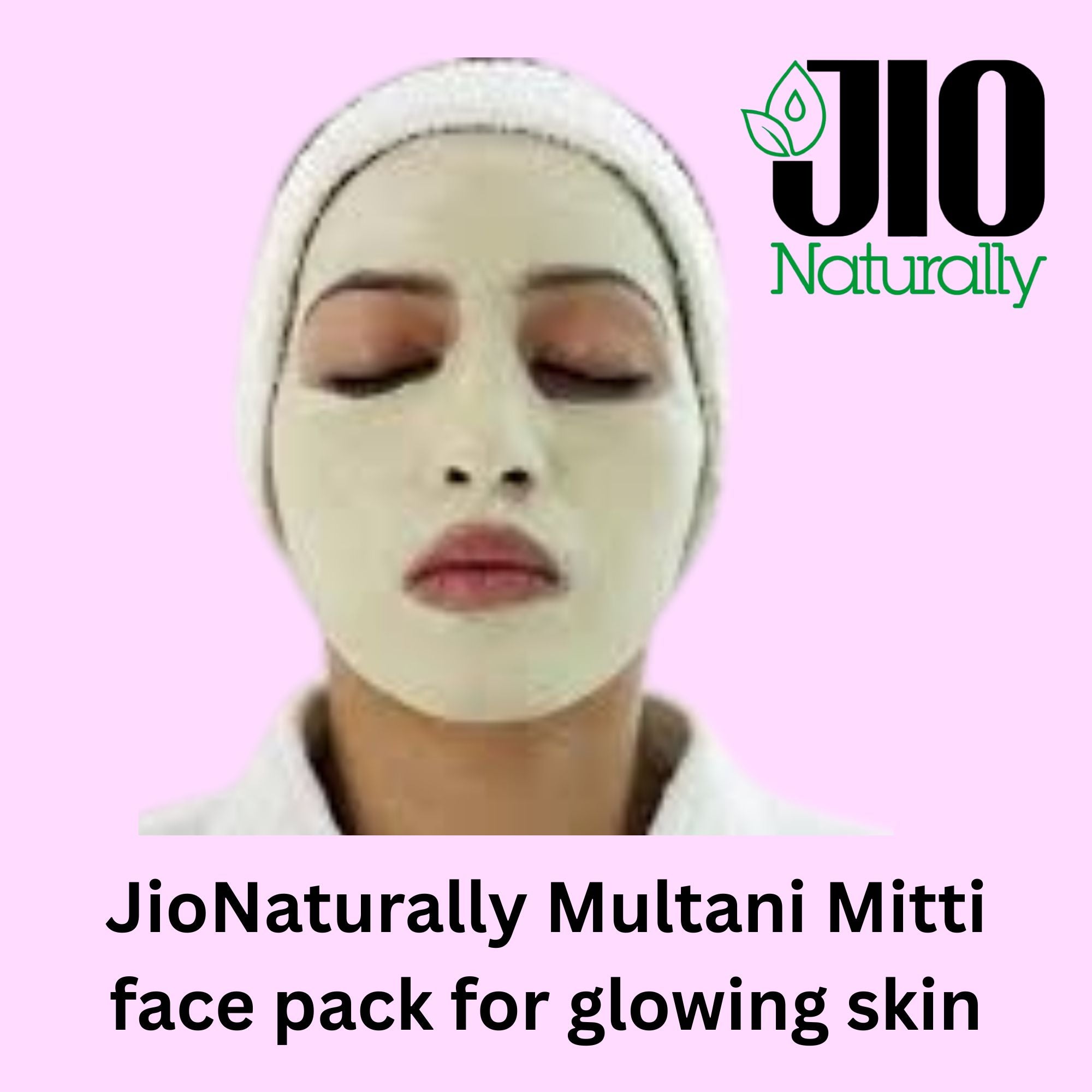 JioNaturally Multani Mitti Sachets – Pure Fuller’s Earth Powder for Glowing, Oil-Free & Acne-Free Skin | 13 Sachets × 10g | Luxury Natural Skincare