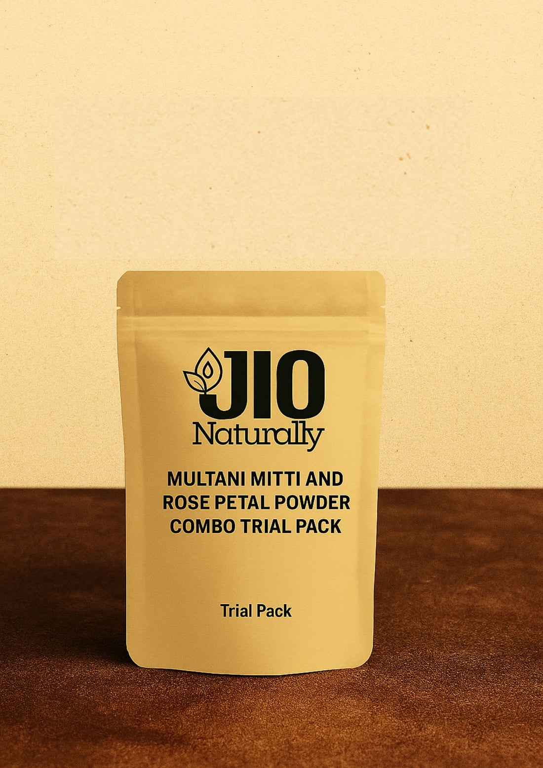 JioNaturally Trial Combo – 100% Natural Multani Mitti & Rose Petal Powder | Single-Use Sachets for Glowing Skin