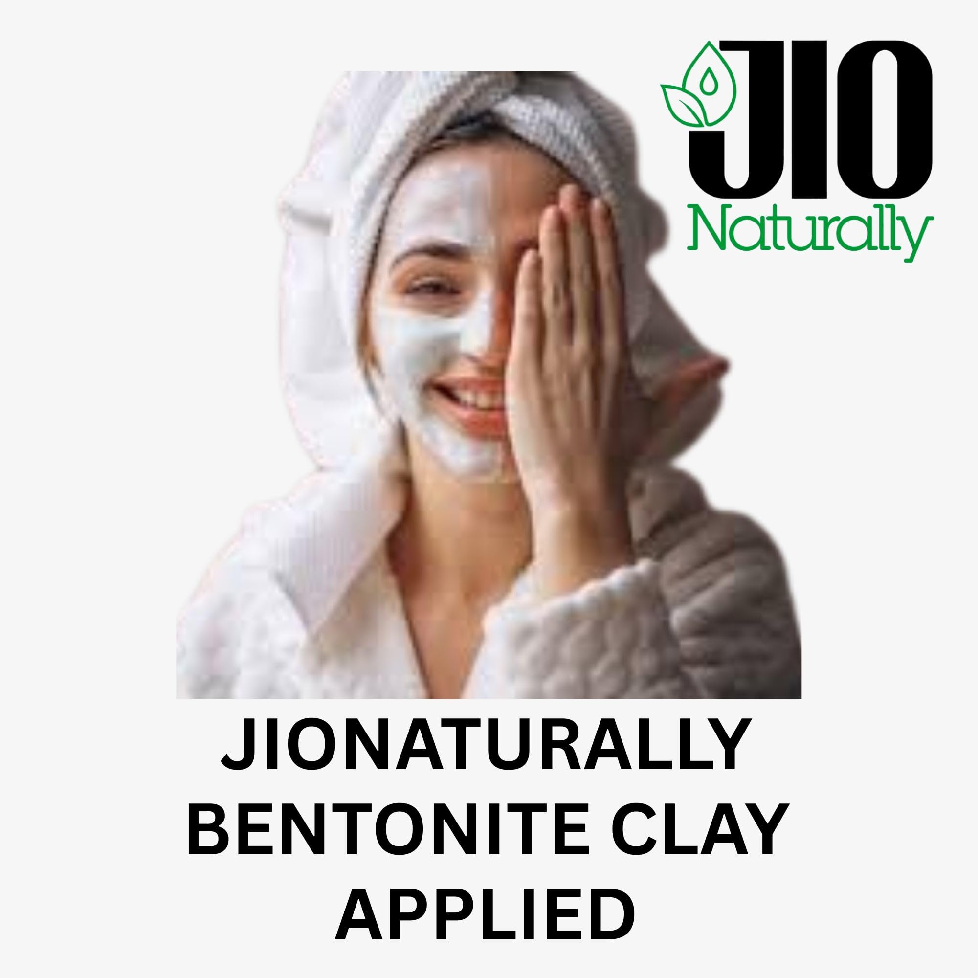 JioNaturally Bentonite Clay for Deep Pore Cleansing & Clear Skin | 100% Natural Sachet Pack (13 Sachets x 8g) | Detox, Oil Control & Acne Care Face Pack
