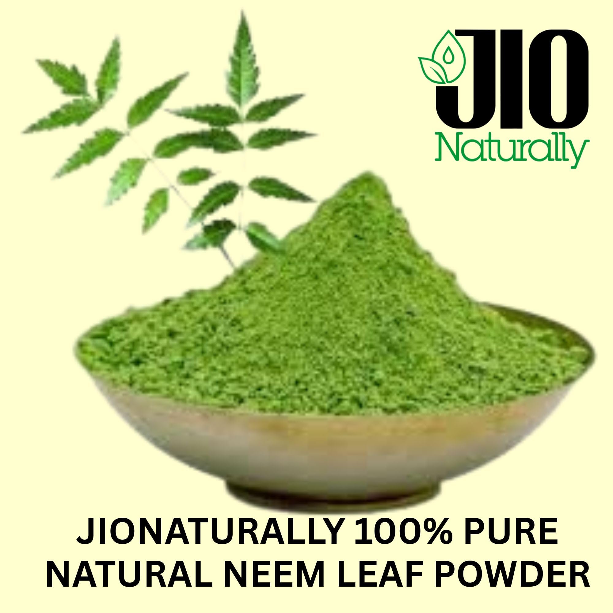 JioNaturally Neem Leaf Powder for Clear & Healthy Skin | 100% Natural Sachet Pack (13 Sachets x 8g) | Anti-Acne, Oil Control & Detox Face Pack