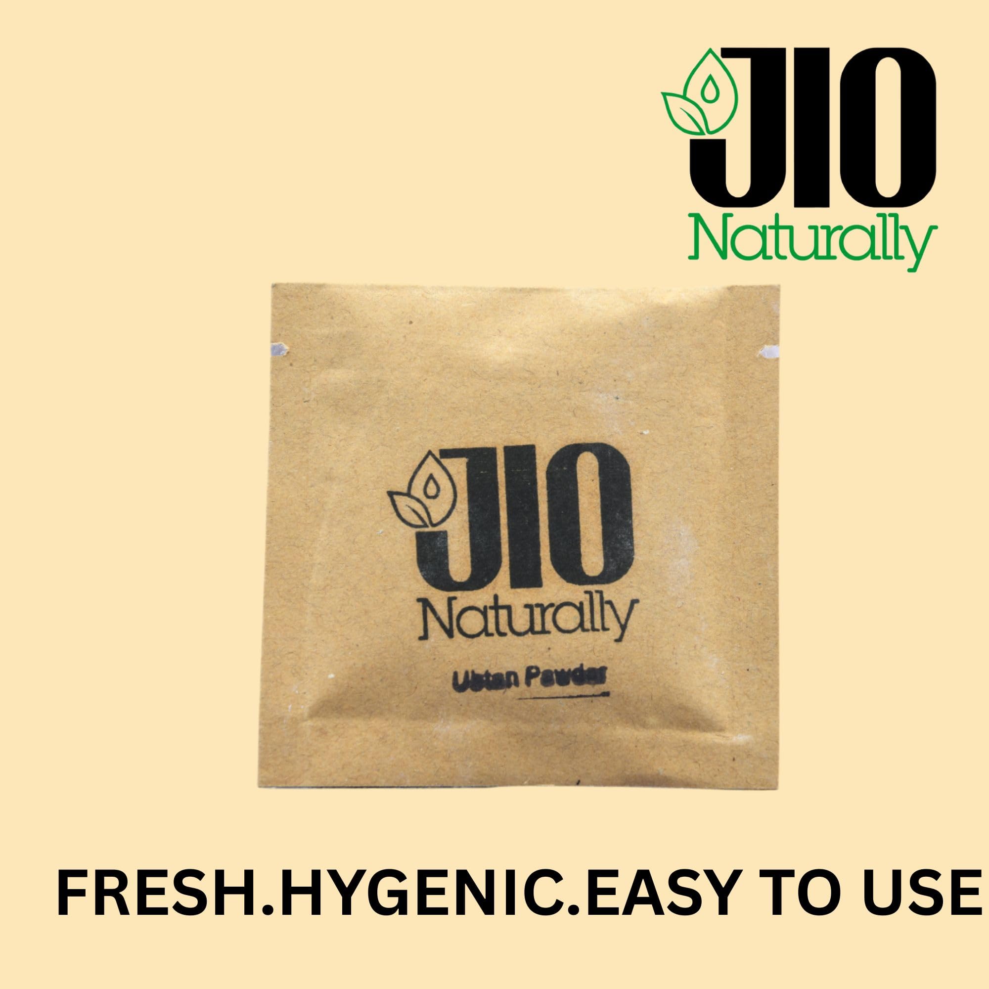 JioNaturally Ubtan Powder for Glowing & Healthy Skin | 100% Natural Sachet Pack (13 Sachets x 8g) | Brightening, Tan Removal & Bridal Glow Face Pack